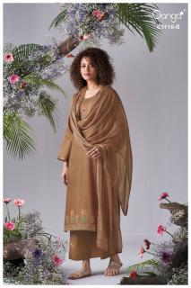 Ganga elisia 5116 mangalagiri cotton dress material wholesale